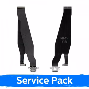 Charging Port Saderīgs ar Huawei P20 Pro Ar Flex / Plata 100% Original (Service Pack)