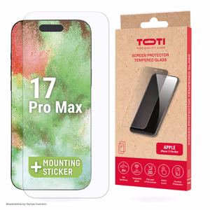Закаленное стекло 2D защита экрана полное покрытие для iPhone 17 Pro Max, прозрачный
