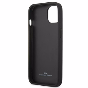 BMW Leather Curve Perforate чехол для iPhone 13 - красный