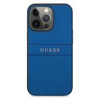 Guess Saffiano siksniņas viedtālruņa apvalks iPhone 13 Pro Max 6.7" - zils