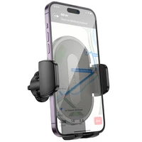 Auto tālruņa turētājs Borofone BH133 (gaisa ventilācijas atveres), melns