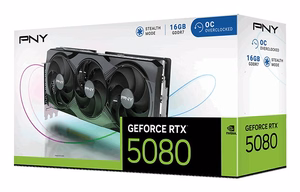 PNY GeForce RTX 5080 Overclocked Triple Fan NVIDIA videokarte, 16 GB GDDR7