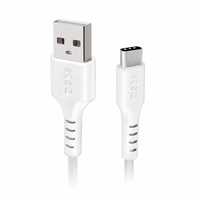 SBS TECABLEMICROC15W USB-A - USB-C kabelis 1,5 m - balts