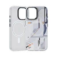 Benks Magnētiskais Mecha sērijas viedtālruņa apvalks Iphone 16 Plus balts