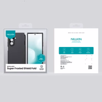 Nillkin Super Frosted Shield Fold Magnētiskais viedtālruņa apvalks priekš Samsung Galaxy Z Fold 7, saderīgs ar MagSafe, ar S Pen Space - melns