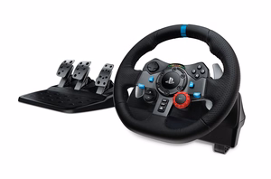 Logitech G G29 stūre + pedāļi PlayStation 3, PlayStation 4 analogā USB 2.0 melns