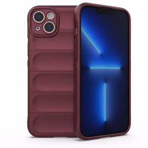 Magic Shield Case viedtālruņa apvalks iPhone 14 Plus elastīgs bruņots apvalks bordo