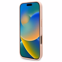 Karl Lagerfeld Hot Stamp MagSafe iPhone 16 Pro apvalks - rozā