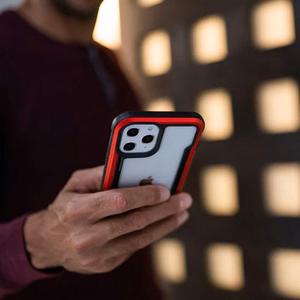 X-Doria Raptic Shield vāciņš ierīcei iPhone 14 Pro Max, alumīnija, pārbaudīts kritienā no 3 m, zaigojošs