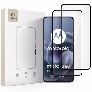 Tech-Protect Glass Fit+ 2 daļu rūdītā stikla komplekts Motorola Moto G86 5G / G86 5G Power - melns