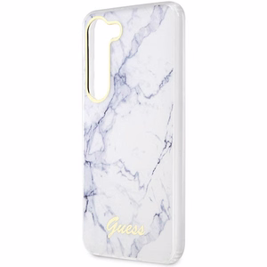 Guess GUHCS23MPCUMAH S23+ S916 balts/balts cietais apvalks Marble