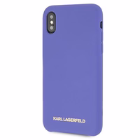 Karl Lagerfeld silikona apvalks iPhone X/Xs - violets