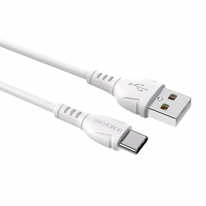 Borofone kabelis BX51 Triumph USB uz Type C 3A 1 metrs balts