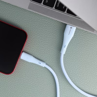 FORCELL F-ENERGY C343 kabelis USB A uz Lightning 2,4A 12W Silikona 1 m zils