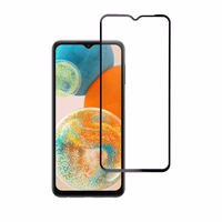 Aizsargstikls Blue Star - SAMSUNG A23 5G ar pilnu ekrānu (ar rāmi, mazā izmēra) - melns