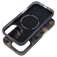 Viedtālruņa apvalks FORCELL F-PROTECT ar divslāņu 4D tehnoloģiju, militārā kritiena testa saderīgs ar MagSafe paredzēts IPHONE 16 PLUS deserta kamuflāža