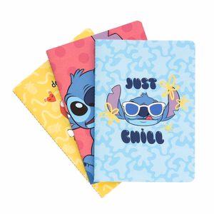 Disney Stitch Tropical A5 piezīmju grāmatu komplekts, 3 gab.