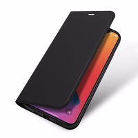 Dux Ducis Skin Pro viedtālruņa apvalks ar atveramu vāku iPhone 12 Pro / iPhone 12 melns
