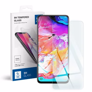 Tempered glass to Samsung Galaxy A70 Blue Star