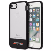 Ferrari Racing Shield viedtālruņa apvalks iPhone 7 / 8 / SE 2020 / SE 2022 - Daļēji caurspīdīgs