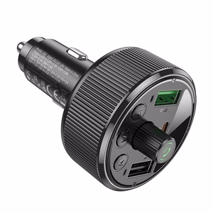 HOCO auto FM raidītājs Bluetooth 2 x USB A + Type-C PD QC3.0 30W E82 melns