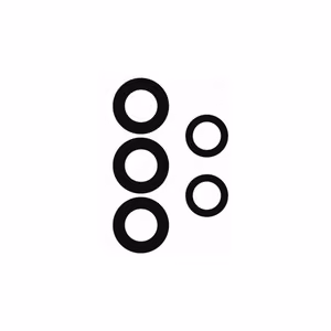 Rear Camera Lens Saderīgs ar Samsung A536 A53 5G rear camera lens (5pcs)