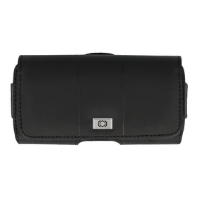 Tel Protect MAX jostas apvalks (IZMĒRS 14) Iphone 11/16 Plus/16 Pro/17 Pro/Huawei P30 Lite/Samsung S23/S24/S25 melns, ādas (155x80x14 mm)