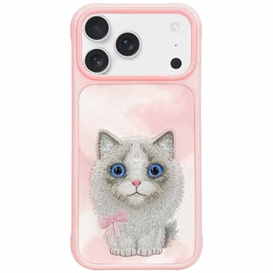 NIMMY чехол BIG EYED PET 2.0 Cat для iPhone 17 Pro розовый