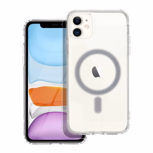 CLEAR MAG COVER magnētiskais viedtālruņa apvalks, saderīgs ar MagSafe, paredzēts IPHONE 11, caurspīdīgs