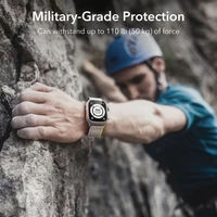 ESR Armorite 2 gabalu rūdītā stikla komplekts Apple Watch Ultra 49mm - titāna krāsas