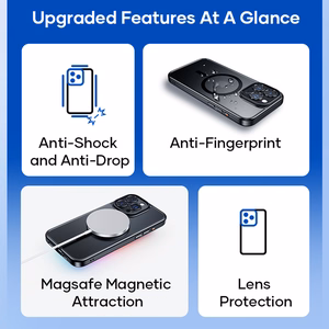 Rock Guard Touch Matte sērijas magnētiskais viedtālruņa apvalks Iphone 15 Plus melns