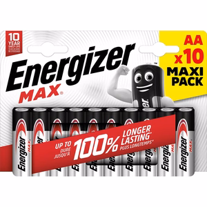 ENERGIZER baterijas MAX AA LR6 10 gab. ECO