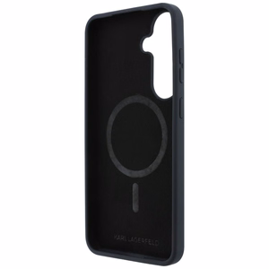 Karl Lagerfeld Silicone Karl&Choupette Heads MagSafe vāciņš Samsung Galaxy S26 FE – melns