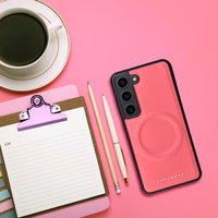 ROAR korpuss MAG MORNING priekš SAMSUNG S23 Ultra karsti rozā krāsā