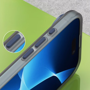 Magnētiski abrazīvs iPhone 17 Air apvalks saderīgs ar MagSafe - matētais zilais