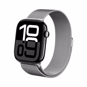 Crong Milano Steel nerūsējošā tērauda siksniņa Apple Watch 44 / 45 / 46 / 49 mm, sudraba krāsā