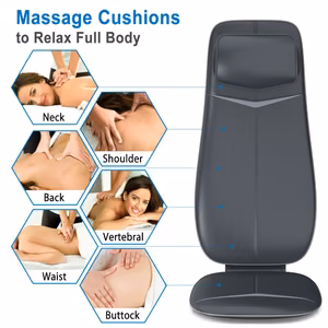 RENPHO Neck & Back Massage Cushion S Black kakla un muguras masāžas spilvens