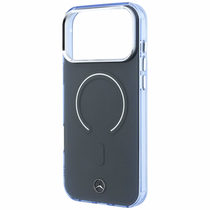 Mercedes Double Layer Iconic Logo vāciņš modelim iPhone 18 Pro Max / 17 Pro Max, saderīgs ar MagSafe – tumši pelēks