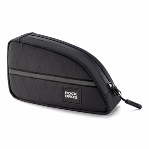 Rockbros trīsstūrveida velosipēda rāmja soma 0.8 l - melna