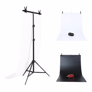 Foto studijas fona statīvs Puluz 70x200cm + foni 2 gab. DCA0976