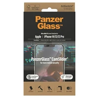 PanzerGlass Ultra-Wide Fit antibakteriālais aizsargstikls ar kameras vāciņu un pozicionieri iPhone 14/13/13 Pro