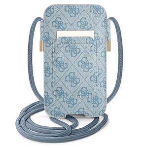 Guess сумочка GUPHM4GDBL 6,1" синий жесткий чехол 4G Stripe