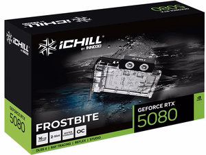 Videokarte Inno3D iChill GeForce RTX 5080 FROSTBITE NVIDIA, 16 GB GDDR7