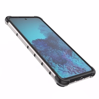 Honeycomb viedtālruņa apvalks bruņu apvalks ar gēla rāmi Samsung Galaxy A73 melns