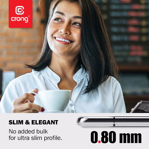 Crong Crystal Slim vāciņš ierīcei Xiaomi Mi Note 10 / Mi Note 10 Pro, caurspīdīgs