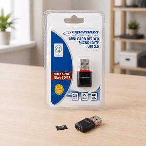 Esperanza EA134K karšu lasītājs melns, sudrabs, caurspīdīgs USB 2.0
