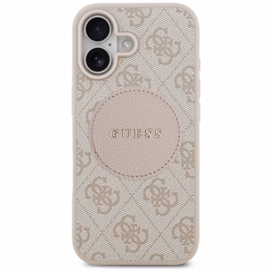 Guess 4G Circle Classic Logo Magnētiskais viedtālruņa apvalks iPhone 17 - rozā