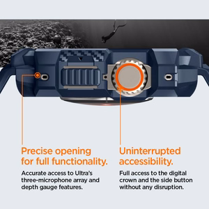 Spigen Rugged Armor Pro apvalks Apple Watch Ultra 1 / 2 (49mm) - jūras zila