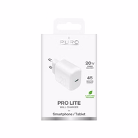 Puro PROLITE 20W USB-C sienas lādētājs - balts