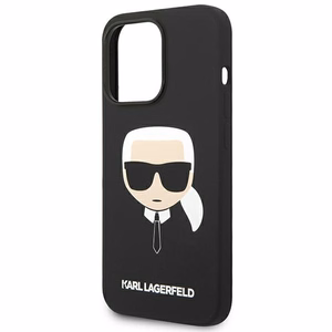 Karl Lagerfeld silikona Karl's Head maciņš iPhone 14 Pro Max melns